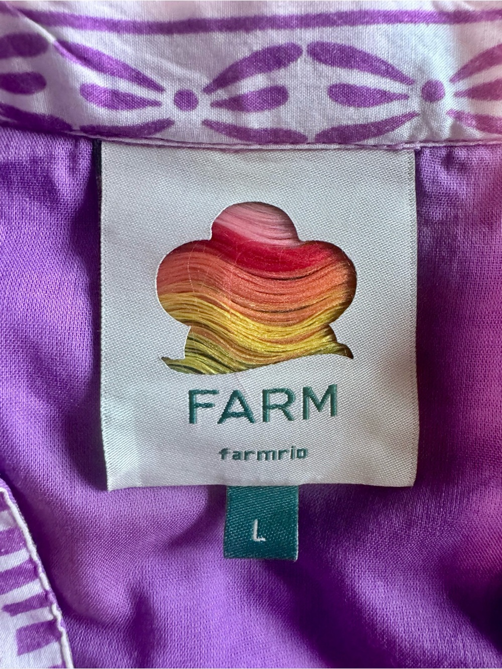 Farm Rio Lilac Sweet Garden Mini Dress - Picture 2 of 3